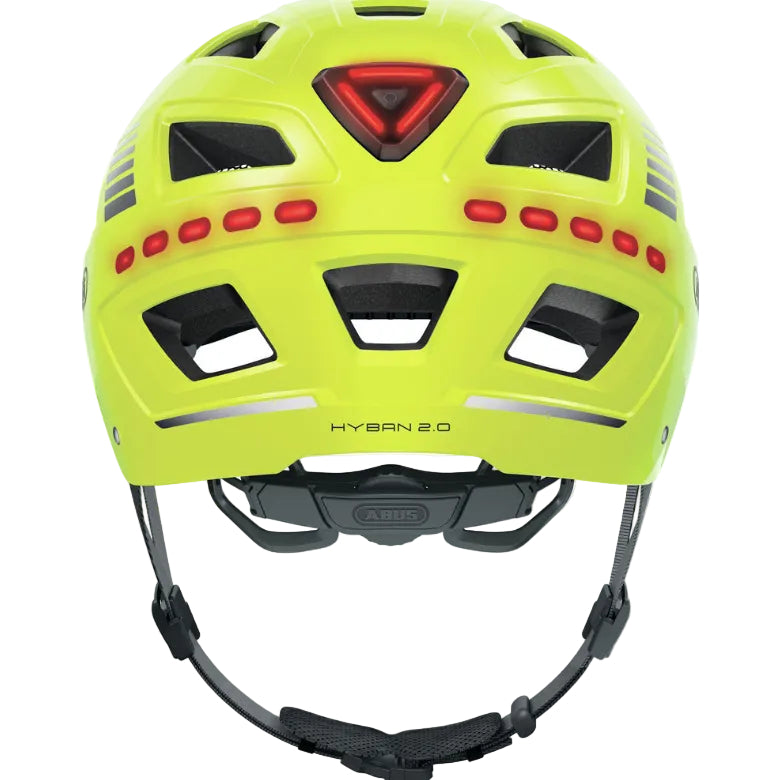Casque vélo urbain avec éclairage LED intégré ABUS jaune