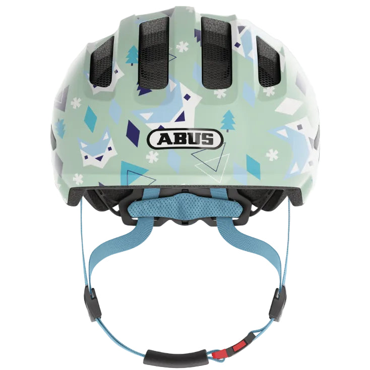 Casque vélo enfant ABUS Smiley 3.0 vert nordique filet anti-insectes