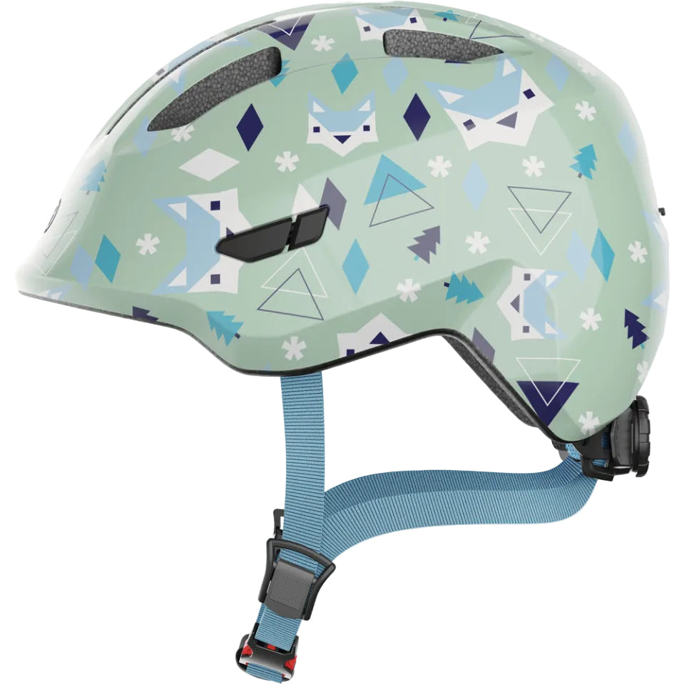 Casque vélo enfant ABUS Smiley 3.0 vert nordique vue latérale