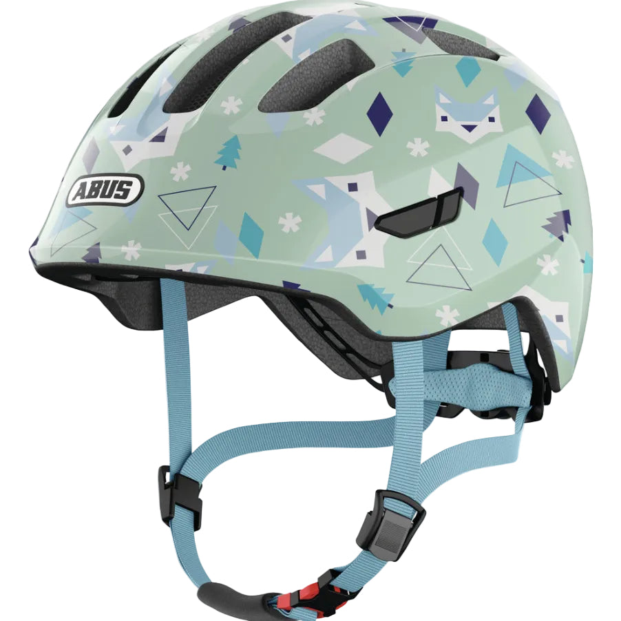 Casque vélo enfant ABUS Smiley 3.0 vert nordique sangle