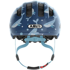 Casque vélo enfant ABUS Smiley 3.0 bleu baleine filet anti-insectes