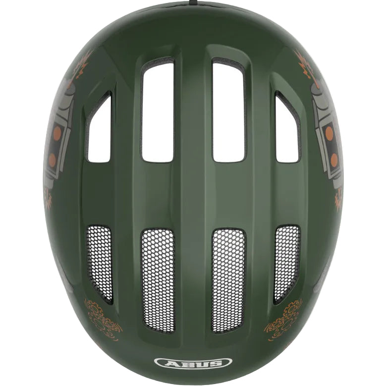 Casque vélo enfant ABUS Smiley 3.0 vert robot aération