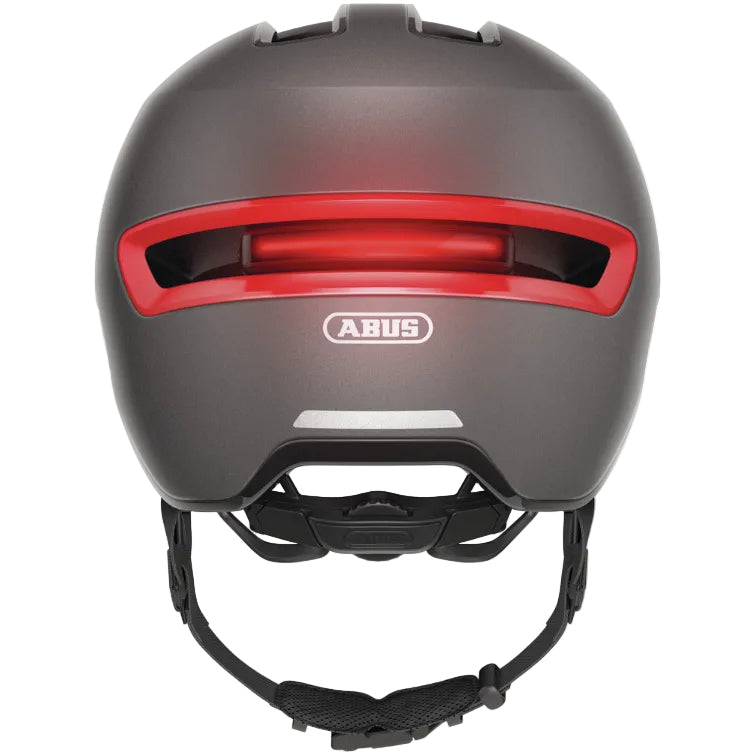 Casque vélo urbain ABUS HUD-Y Lumière Amovible Titan