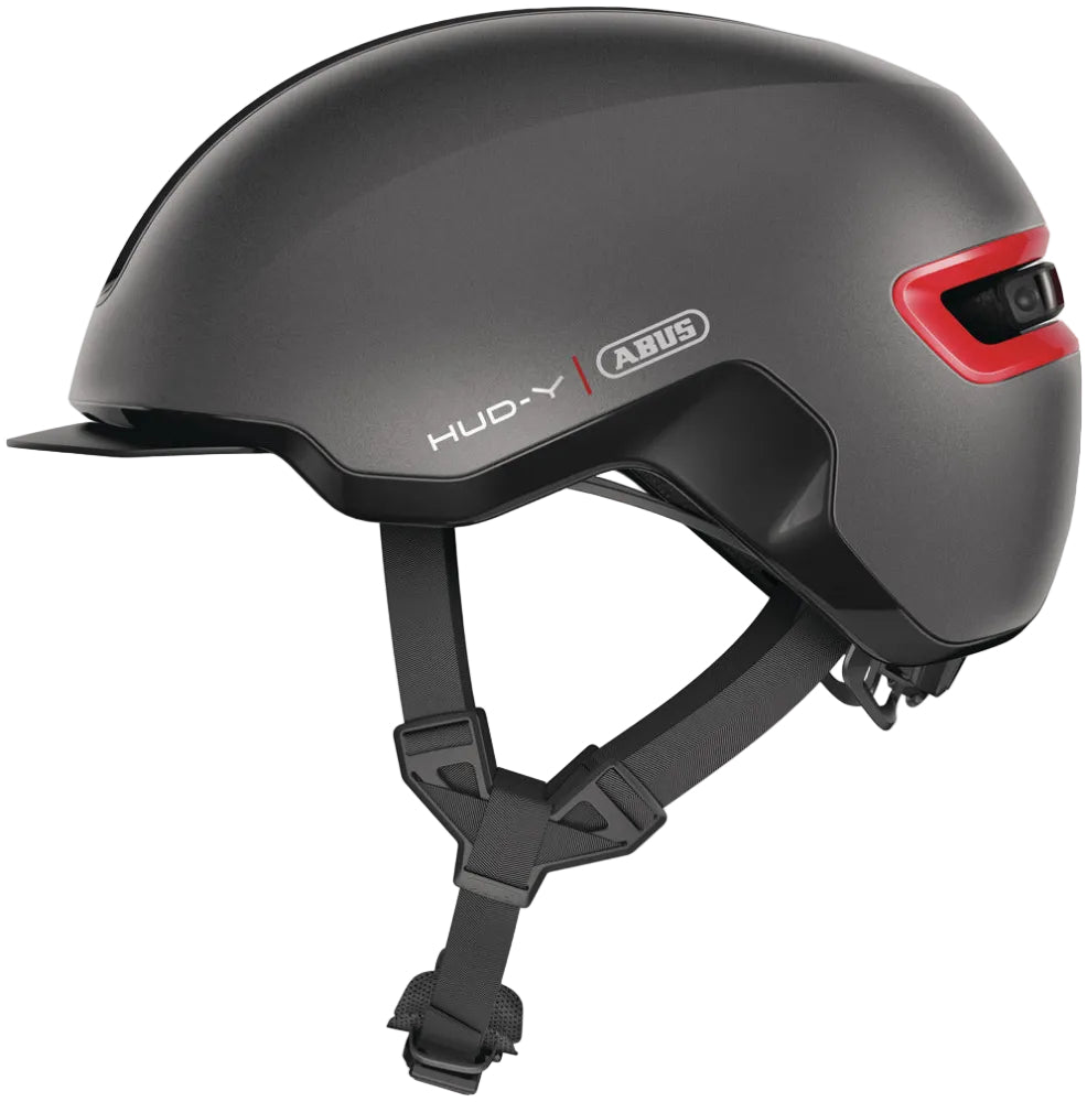 Casque vélo adulte ABUS HUD-Y titan vue latérale