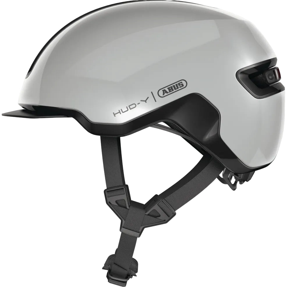 Casque vélo adulte ABUS HUD-Y gris vue latérale