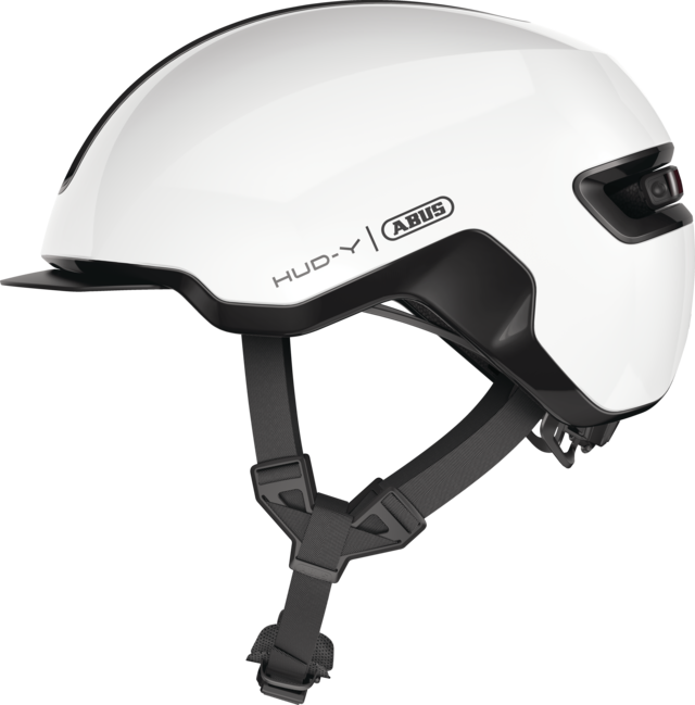 CASQUE ABUS HUD-Y SHINY WHITE