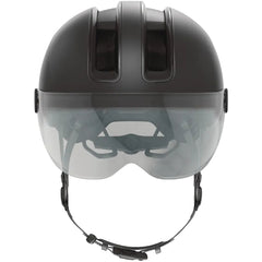 Casque vélo adulte ABUS HUD-Y ACE noir visière et sangle