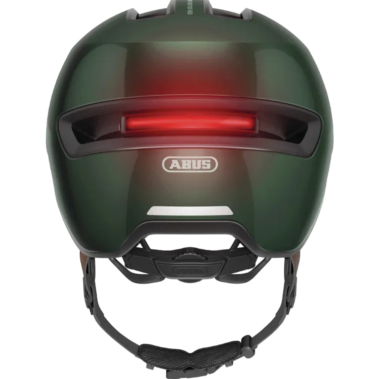 Casque vélo urbain ABUS HUD-Y Lumière Amovible Vert