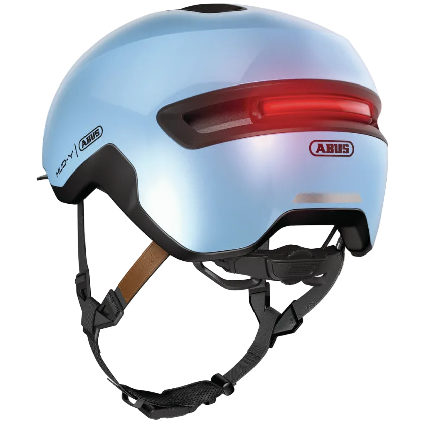 Casque vélo adulte ABUS HUD-Y bleu acier lumière