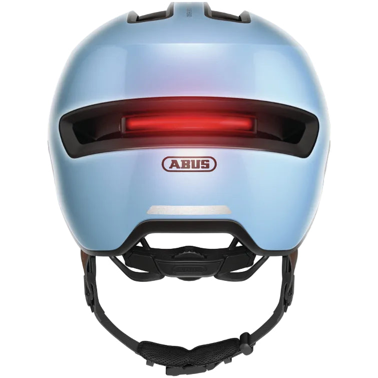 Casque vélo adulte ABUS HUD-Y bleu acier vue lumière amovible