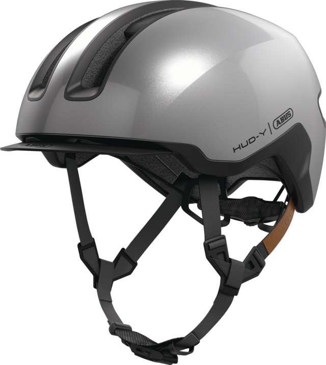 CASQUE ABUS HUD-Y GLEAM SILVER