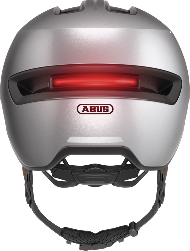 CASQUE ABUS HUD-Y GLEAM SILVER