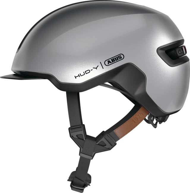 CASQUE ABUS HUD-Y GLEAM SILVER
