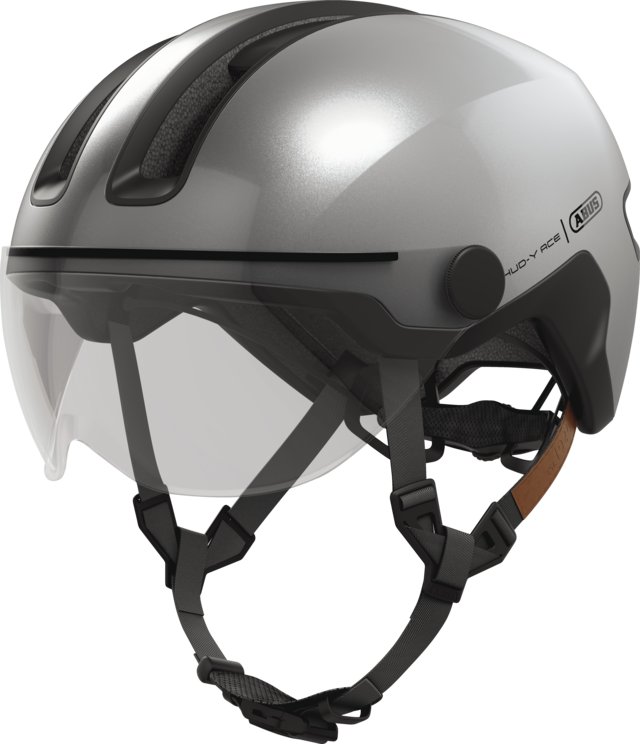 CASQUE ABUS HUD-Y ACE GLEAM SILVER