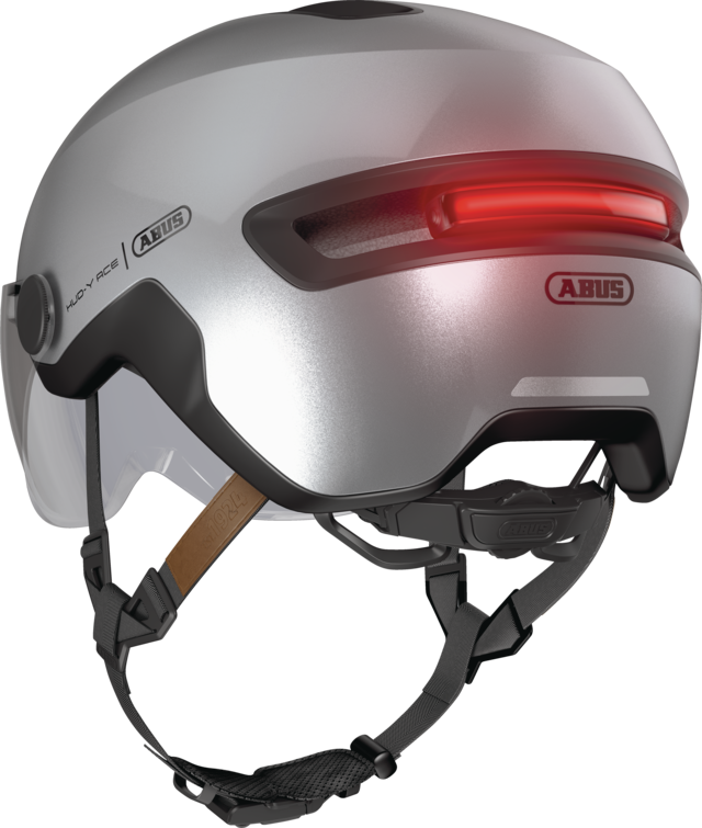 CASQUE ABUS HUD-Y ACE GLEAM SILVER
