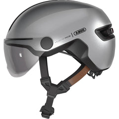 Casque vélo adulte ABUS HUD-Y ACE argent vue latèrale