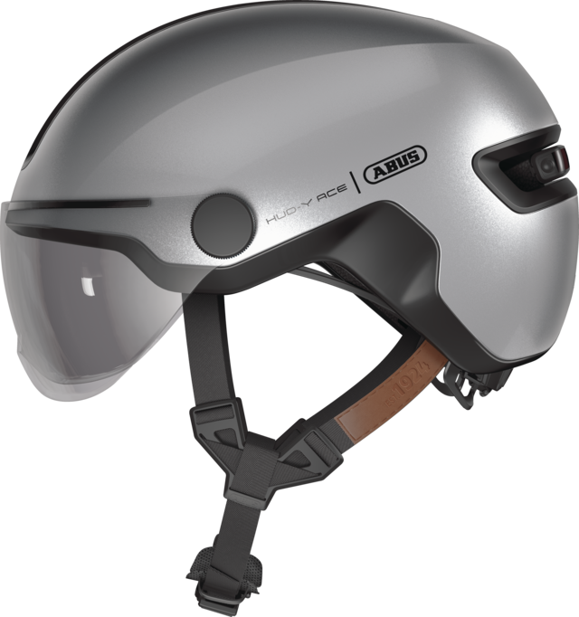 CASQUE ABUS HUD-Y ACE GLEAM SILVER